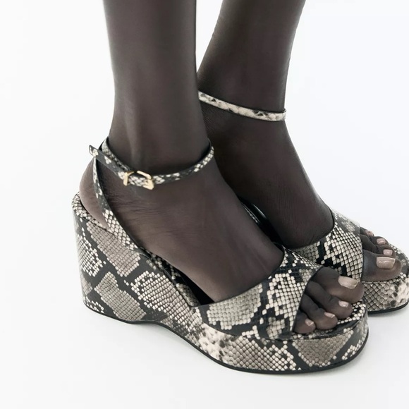 Animal Print Wedge by Zara - Picture 1 of 7